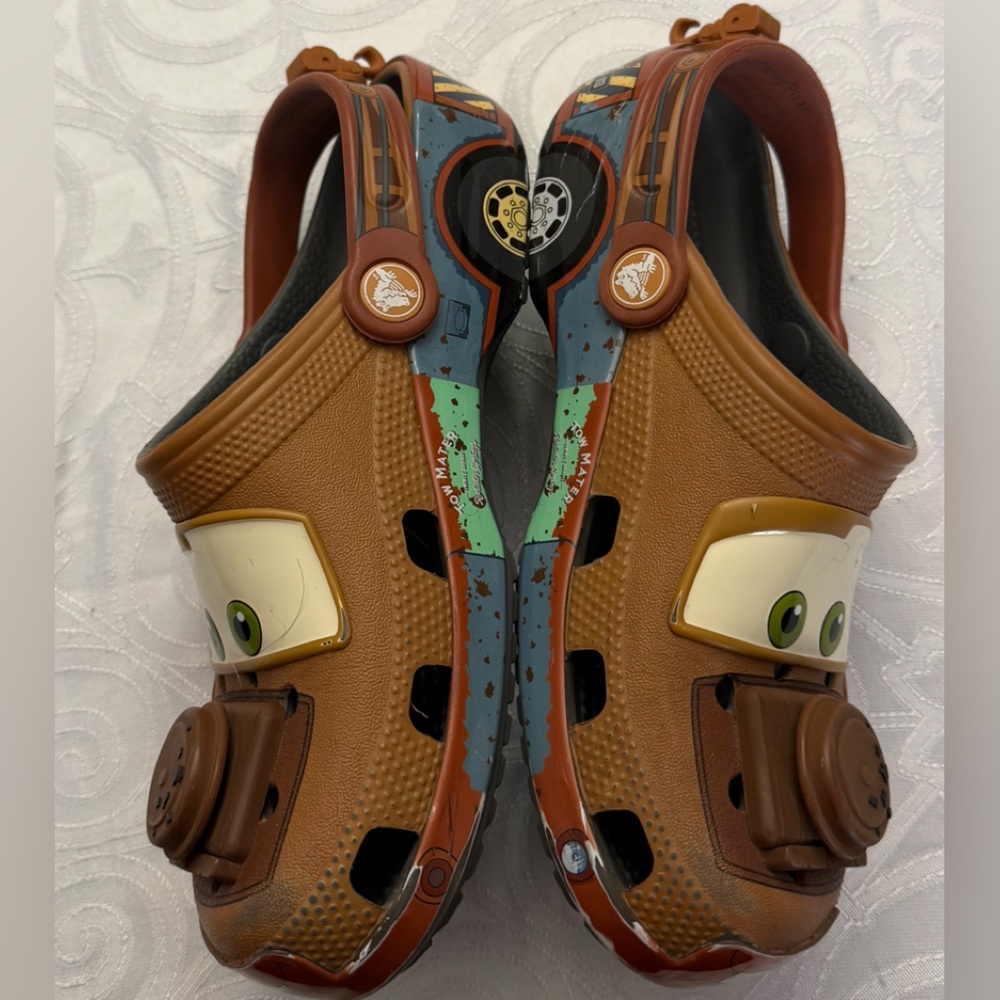 CARS Mater Brown Kids' Character Clog Shoes Fun Car Design Woman 5 | Boy 3 - Picture 10 of 14